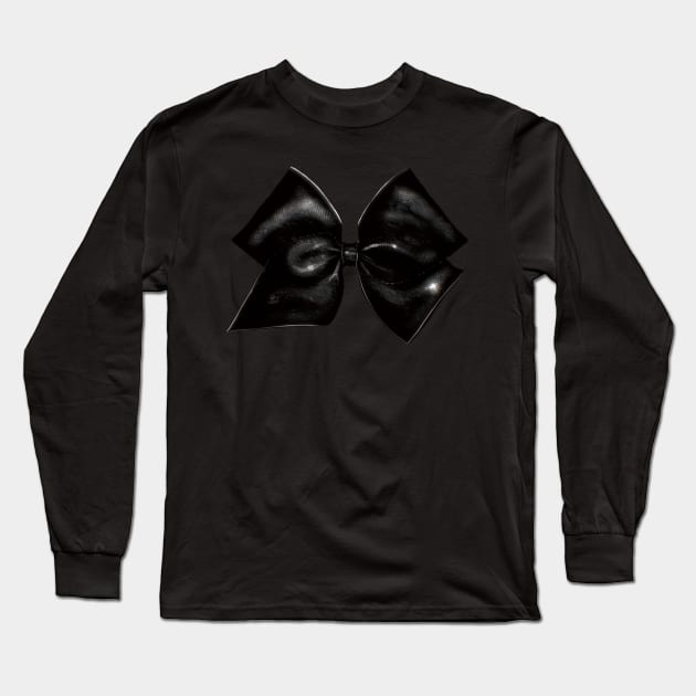 Black Gothic Classic Ribbon ( Colorful Background) Long Sleeve T-Shirt by xsaxsandra